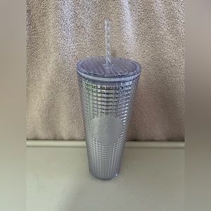 Starbucks Christmas 2020 Tumbler Rare Iridescent Grid NWT 24oz
